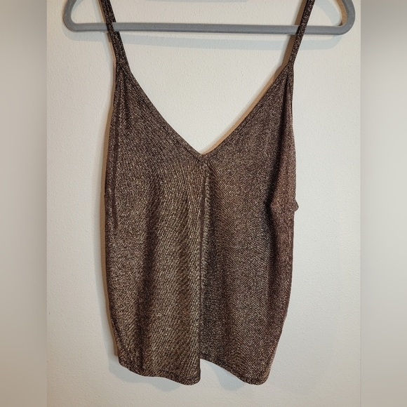 Bishop +‎ Young Marisa Cami Tank Rose Gold Metallic Size Large - Picture 10 of 10